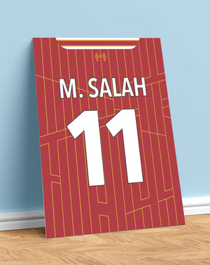 Mo Salah Shirt Poster (24/25)